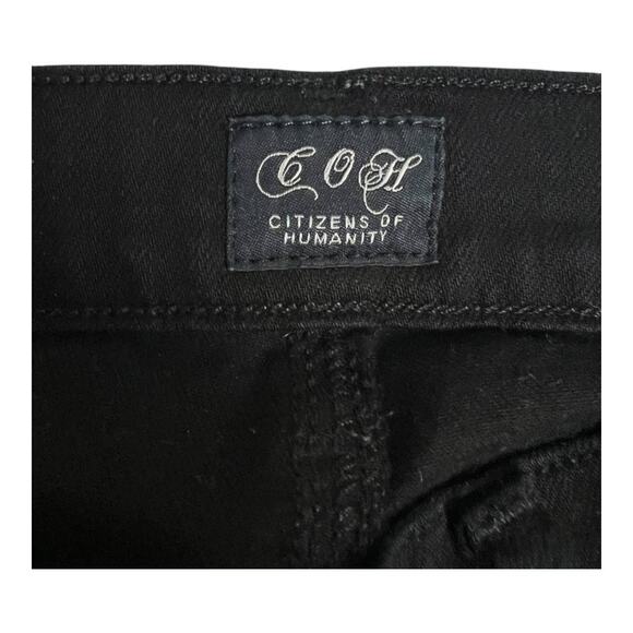 COH Citizens of Humanity Phantom CRopped Skinny Jegging Black Jeans 24 XS - Picture 3 of 8